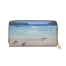 Load image into Gallery viewer, Pockets for cash, c/cards, coins, & more. Stylish faux leather, lots of original artworks by Kerry Sandhu Art to choose from