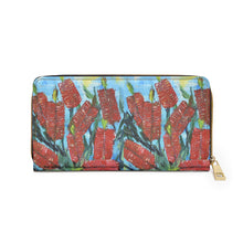 Load image into Gallery viewer, Pockets for cash, c/cards, coins, & more. Stylish faux leather, lots of original artworks by Kerry Sandhu Art to choose from