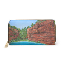 Load image into Gallery viewer, Pockets for cash, c/cards, coins, & more. Stylish faux leather, lots of original artworks by Kerry Sandhu Art to choose from