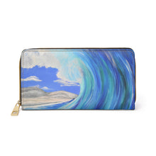 Load image into Gallery viewer, Pockets for cash, c/cards, coins, & more. Stylish faux leather, lots of original artworks by Kerry Sandhu Art to choose from