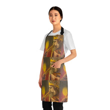 Load image into Gallery viewer, Apron - lightweight, silky finish 100% polyester, two front pockets. Many original artwork designs by Kerry Sandhu Art