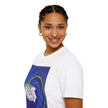 Load image into Gallery viewer, T-Shirt made from very soft materials, no side seams. Feels like bliss to wear! Many designs by Kerry Sandhu Art