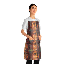 Load image into Gallery viewer, Apron - lightweight, silky finish 100% polyester, two front pockets. Many original artwork designs by Kerry Sandhu Art