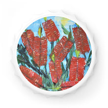 Load image into Gallery viewer, Plastic exterior w/ metallic bottom, magnetic back, 2 different opening mechanisms, matte finish. Art by Kerry Sandhu Art
