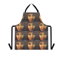 Load image into Gallery viewer, Apron - lightweight, silky finish 100% polyester, two front pockets. Many original artwork designs by Kerry Sandhu Art