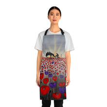 Load image into Gallery viewer, Apron - lightweight, silky finish 100% polyester, two front pockets. Many original artwork designs by Kerry Sandhu Art