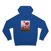 Load image into Gallery viewer, Hoodie 80/20 cotton/polyester anti-pill fleece, has a kangaroo pocket, sleeve cuff ribbing & is preshrunk by Kerry Sandhu Art