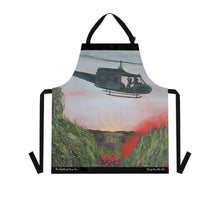 Load image into Gallery viewer, Apron - lightweight, silky finish 100% polyester, two front pockets. Many original artwork designs by Kerry Sandhu Art