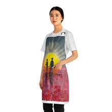 Load image into Gallery viewer, Apron - lightweight, silky finish 100% polyester, two front pockets. Many original artwork designs by Kerry Sandhu Art