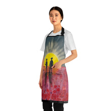 Load image into Gallery viewer, Apron - lightweight, silky finish 100% polyester, two front pockets. Many original artwork designs by Kerry Sandhu Art