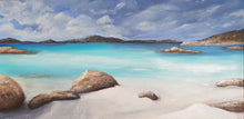 Load image into Gallery viewer, Original painting of a tranquil ocean/ beach scene in Denmark in the South West of Western Australia by Kerry Sandhu Art