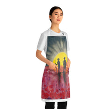 Load image into Gallery viewer, Apron - lightweight, silky finish 100% polyester, two front pockets. Many original artwork designs by Kerry Sandhu Art