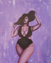 Load image into Gallery viewer, Original art celebrating the Divine Feminine, Female Empowerment, Sexuality, Sensuality & loving yourself by Kerry Sandhu Art