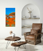 Load image into Gallery viewer, Original painting beautifully captures the uniqueness of the sacred Australian Outback landscape by Kerry Sandhu Art