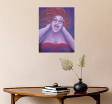 Load image into Gallery viewer, Original art celebrating the Divine Feminine, Female Empowerment, Sexuality, Sensuality & loving yourself by Kerry Sandhu Art