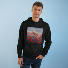 Load image into Gallery viewer, Hoodie 80/20 cotton/polyester anti-pill fleece, has a kangaroo pocket, sleeve cuff ribbing & is preshrunk by Kerry Sandhu Art