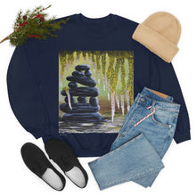 Load image into Gallery viewer, Sweatshirt 50/50 Cotton/Polyester, Medium-heavy fabric, Loose fit, true to size, Original art designs by Kerry Sandhu Art