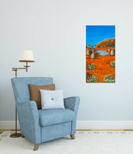 Load image into Gallery viewer, Original painting beautifully captures the uniqueness of the sacred Australian Outback landscape by Kerry Sandhu Art
