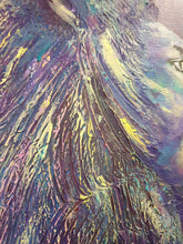 Load image into Gallery viewer, Bold colour painting of a lion & lady looking at each other with words 'Remember Who You Are' by Kerry Sandhu Art