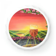Load image into Gallery viewer, Plastic exterior w/ metallic bottom, magnetic back, 2 different opening mechanisms, matte finish. Art by Kerry Sandhu Art
