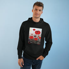 Load image into Gallery viewer, Hoodie 80/20 cotton/polyester anti-pill fleece, has a kangaroo pocket, sleeve cuff ribbing & is preshrunk by Kerry Sandhu Art