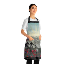 Load image into Gallery viewer, Apron - lightweight, silky finish 100% polyester, two front pockets. Many original artwork designs by Kerry Sandhu Art