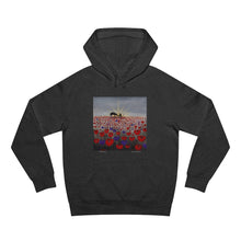 Load image into Gallery viewer, Hoodie 80/20 cotton/polyester anti-pill fleece, has a kangaroo pocket, sleeve cuff ribbing & is preshrunk by Kerry Sandhu Art