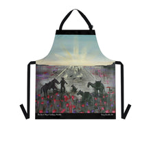 Load image into Gallery viewer, Apron - lightweight, silky finish 100% polyester, two front pockets. Many original artwork designs by Kerry Sandhu Art