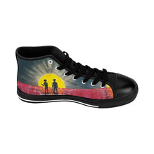 Load image into Gallery viewer, Stand out in a crowd with these comfortable high-top canvas sneakers with a high quality print by Kerry Sandhu Art