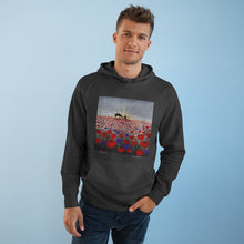 Load image into Gallery viewer, Hoodie 80/20 cotton/polyester anti-pill fleece, has a kangaroo pocket, sleeve cuff ribbing &amp; is preshrunk by Kerry Sandhu Art
