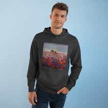 Load image into Gallery viewer, Hoodie 80/20 cotton/polyester anti-pill fleece, has a kangaroo pocket, sleeve cuff ribbing & is preshrunk by Kerry Sandhu Art