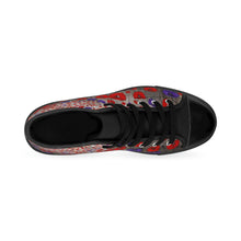 Load image into Gallery viewer, Stand out in a crowd with these comfortable high-top canvas sneakers with a high quality print by Kerry Sandhu Art