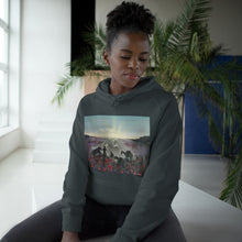 Load image into Gallery viewer, Hoodie 80/20 cotton/polyester anti-pill fleece, has a kangaroo pocket, sleeve cuff ribbing & is preshrunk by Kerry Sandhu Art