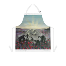 Load image into Gallery viewer, Apron - lightweight, silky finish 100% polyester, two front pockets. Many original artwork designs by Kerry Sandhu Art