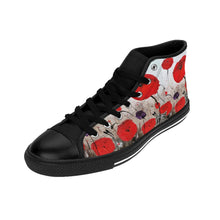 Load image into Gallery viewer, Stand out in a crowd with these comfortable high-top canvas sneakers with a high quality print by Kerry Sandhu Art