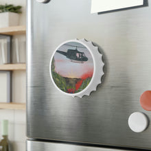 Load image into Gallery viewer, Plastic exterior w/ metallic bottom, magnetic back, 2 different opening mechanisms, matte finish. Art by Kerry Sandhu Art