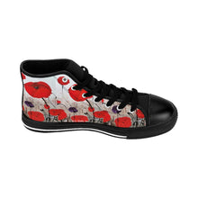 Load image into Gallery viewer, Stand out in a crowd with these comfortable high-top canvas sneakers with a high quality print by Kerry Sandhu Art