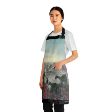 Load image into Gallery viewer, Apron - lightweight, silky finish 100% polyester, two front pockets. Many original artwork designs by Kerry Sandhu Art