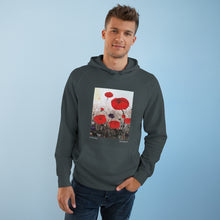 Load image into Gallery viewer, Hoodie 80/20 cotton/polyester anti-pill fleece, has a kangaroo pocket, sleeve cuff ribbing & is preshrunk by Kerry Sandhu Art