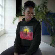 Load image into Gallery viewer, Hoodie 80/20 cotton/polyester anti-pill fleece, has a kangaroo pocket, sleeve cuff ribbing & is preshrunk by Kerry Sandhu Art