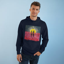 Load image into Gallery viewer, Hoodie 80/20 cotton/polyester anti-pill fleece, has a kangaroo pocket, sleeve cuff ribbing & is preshrunk by Kerry Sandhu Art