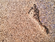 Load image into Gallery viewer, Original mixed media artwork of a footprint in the sand by Kerry Sandhu Art