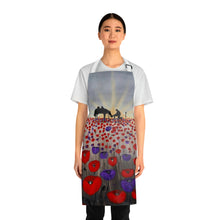 Load image into Gallery viewer, Apron - lightweight, silky finish 100% polyester, two front pockets. Many original artwork designs by Kerry Sandhu Art