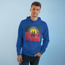 Load image into Gallery viewer, Hoodie 80/20 cotton/polyester anti-pill fleece, has a kangaroo pocket, sleeve cuff ribbing & is preshrunk by Kerry Sandhu Art