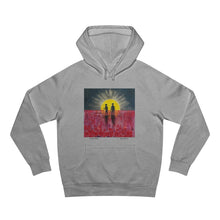 Load image into Gallery viewer, Hoodie 80/20 cotton/polyester anti-pill fleece, has a kangaroo pocket, sleeve cuff ribbing & is preshrunk by Kerry Sandhu Art