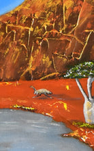 Load image into Gallery viewer, Original painting beautifully captures the uniqueness of the sacred Australian Outback landscape by Kerry Sandhu Art
