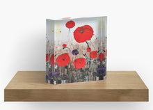 Load image into Gallery viewer, Vibrant back mounted photographic prints, 2.5cm thick solid free-standing acrylic block. Original artwork by Kerry Sandhu Art