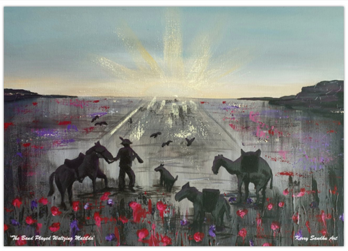 Original was painted ANZAC Day 2020. High quality 180gsm paper, smooth, glare-free matte finish by Kerry Sandhu Art. 2 sizes