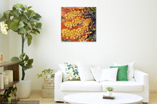 Load image into Gallery viewer, Original painting of part of a golden wattle tree by Kerry Sandhu Art