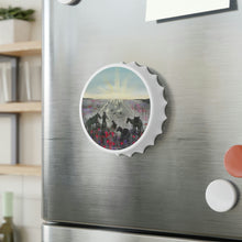 Load image into Gallery viewer, Plastic exterior w/ metallic bottom, magnetic back, 2 different opening mechanisms, matte finish. Art by Kerry Sandhu Art